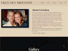 Tablet Screenshot of gretchenabernathy.com